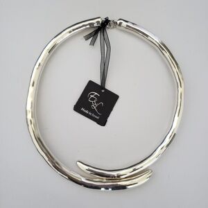 E&L Israel Sterling Silver Electroform Necklace